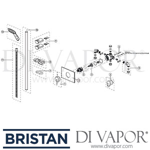 Bristan Sonique2 Thermostatic Recessed Shower Valve with Adjustable Riser Spare Parts - BR DV 274